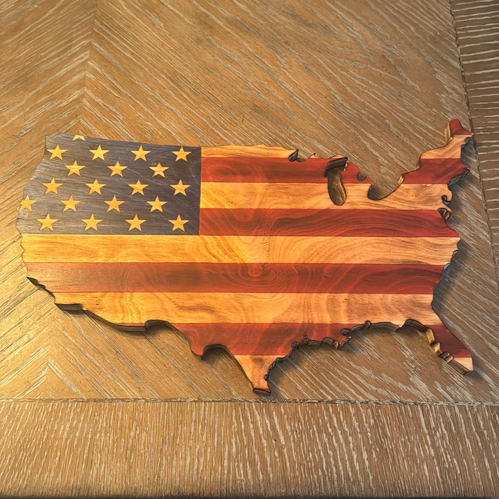 USA Wood Cut-out